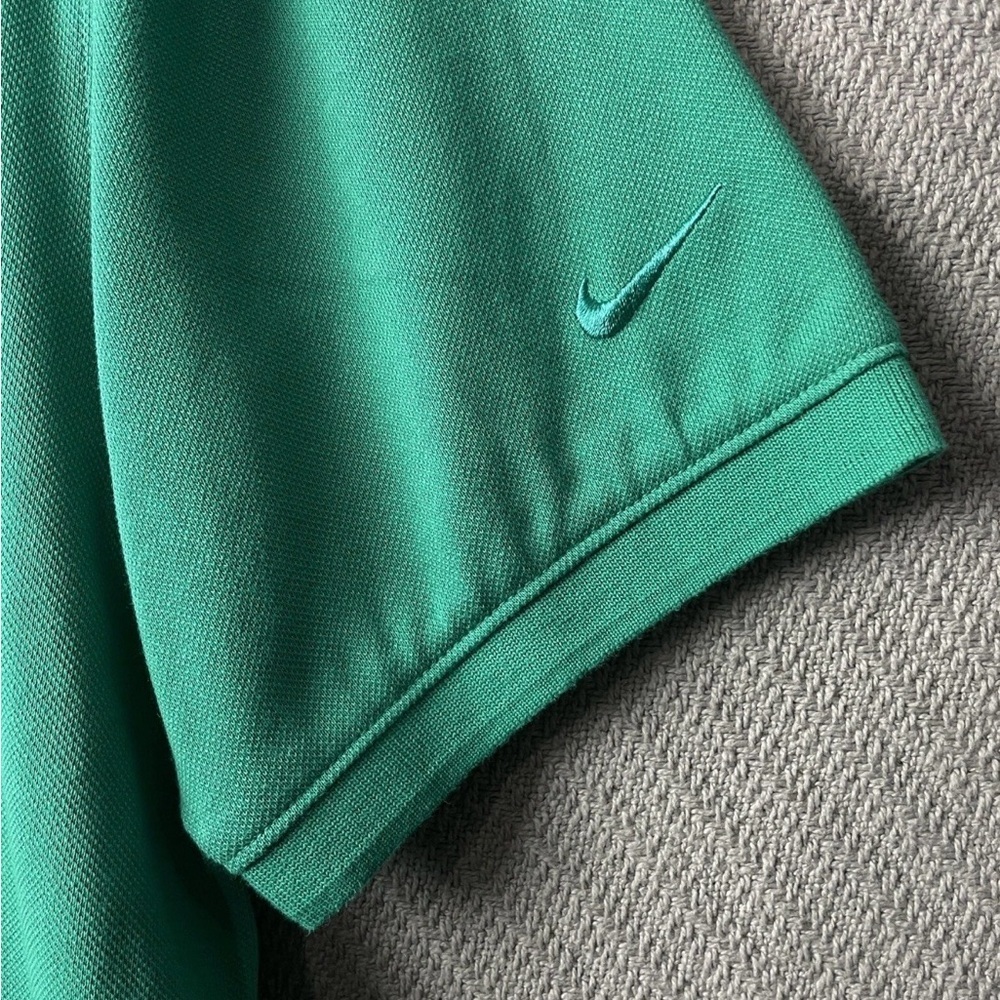 The Nike Polo Golf Tiger Woods Shirt Mens Medium Frank Neptune Green - Picture 8 of 10